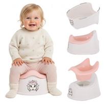 Sun Baby vaikiškas neslystantis naktipuodis su išimamu įdėklu, ergonomiška atloša, balta-ružava, 18-36 mėn., 15 kg, Sun Baby vaikiškas neslystantis naktipuodis su išimamu įdėklu, ergonomiška atloša, balta-ružava, 18-36 mėn., 15 kg