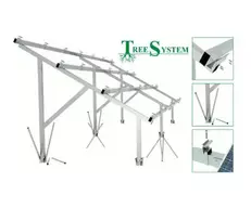 Antžeminės saulės elektrinės konstrukcija (22 moduliams iki 1762mm aukščio) Tree System