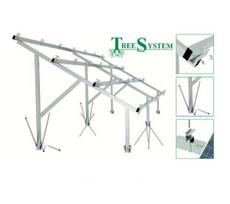 Antžeminės saulės elektrinės konstrukcija (20 modulių iki 1960mm) Tree System