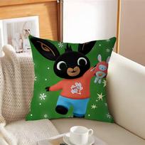 B-Bing Cartoon RabbitS Pillow Case Removable Washable Cushion Cover – All-Season Soft Linen 12x12Inch