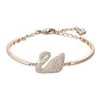 Swarovski Gulbės Klasikinis Krištalinis Reguliuojamas Metalinis Apyrankė Moteriška apyrankė Rožinio Aukso 5142752 Shopping Bag