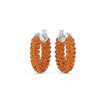 Swarovski Tigris Didelio apskritimo Dekoratyviniai Kristaliniai Rodžiu Padengti Auskarai Moteriški Auskarai Oranžiniai 5610986 Box (Random Color)