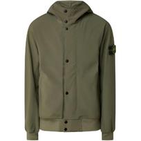 Stone Island Ss26 Soft Shell su logotipu su gobtuvu viengubo atlapo ilgomis rankovėmis striukė Vyriškos striukės L1S154100118S0A22-V005G XL