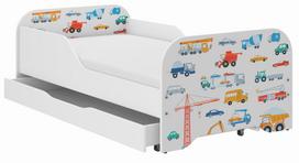 Vaikų lova MIKI 160x80 MAŠINĖLĖS