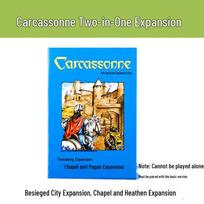 Stalo žaidimas „Carcassonne“ – kinų versija su upės išplėtimu, stora lenta ir mediniais komponentais