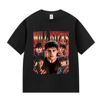 Tv Series Will Byers Graphic T Shirt Mens Vintage High Quality Fashion Tshirts Man 100 Cotton Short Sleeve TShirt Streetwear M black