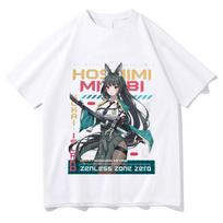 2026 Miyabi ZZZ Zenless Zone Zero Fan T Shirts Gift for Anime Fans T-Shirt High Quality Cotton Round Neck Short Sleeve Unisex Y2K Tee 4XL