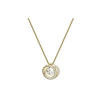 Swarovski Generation Spiralės formos krištolinis kriaušės formos karoliai Moteriški karoliai Auksiniai 5636511 Without Gift Box
