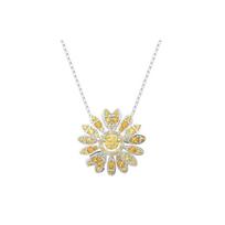 Swarovski Eternal Flower Fashion Simple Exquisite Rhodium Plated Necklace Women necklace 5642869 Box (Random Color)
