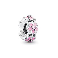 Pandora Mulan Gėlės Emalio Apyrankės Pakabukas Moteriškos Apyrankės 792088PCZ Pink