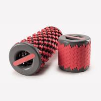 Telescopic Yoga Foam Roller for Pilates Fitness Leg Massage Muscle Relaxer Home Gym Equipment raudona