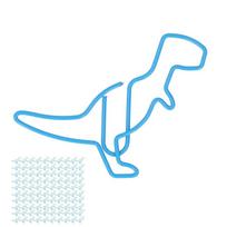 100Pcs Plastic-coated Metal Metal Paperclips Dinosaur Shape Cute Paperclips Paper Clips  Note Taking 100Pcs
