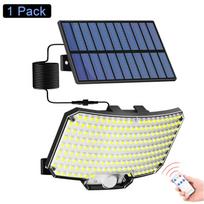 3 režimų 234LED lauko saulės šviestuvai su judesio jutikliu, ryškus prožektorius, IP65 vandeniui atsparus apsauginis lauko saulės apšvietimas 234LED-1PC