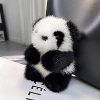 Mielas audinės pliušinis pandos raktų pakabukas – Gimtadienio dovanos aksesuaras Large Panda (15cm)