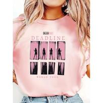 2026 BLACKPINK Vasaros Mados Trendi Marškinėliai Vyrams Moterims Vintažinis Viršutinis Drabužis Hip Hop Gatvės Apranga Perdydelis T-shirt Trumpomis Rankovėmis Laisvalaikio Drabužiai 4XL