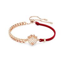 Swarovski Drakono ir Fynikso Nagų Dizaino Imituoto Krištolo Rožinio Aukso Atspalvio Medvilninio Virvės Apyrankė Moteriška apyrankė Raudona 5675841 Shopping Bag