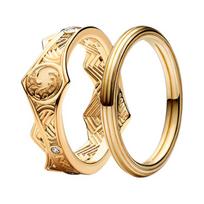 Pandora Game Of Thrones Žiedų Rinkinys Moteriški žiedai Auksinis ZT26011323A Box,50mm