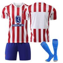 25-26 Madrido „Atletico“ namų marškinėliai, gerbėjų versija, futbolo aprangos komplektas Nr.. 19 Alvarez 7 Lezman 18