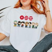 Cute K-pop Chibi Boy Band Shirt – Golden Maknae Inspired Tee Men Women Vintage Top Hip Hop Streetwear Oversized Tshirt 4XL