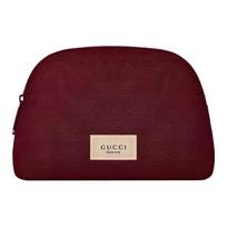 Gucci Beauty Rosso Ancora Raudonas Kriaukles Formos Kosmetikos Dėklas Ancora Red Semi-Circle Shell Makeup Bag