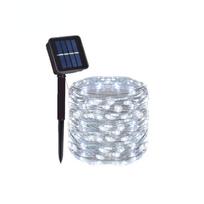 8 Režimai Lauko Saulės LED Vamzdžio Virvės Girlianda Sodo Vandeniui Atsparios LED JuostosKalėdos Vestuvės Tvora Pasakų Lemputė 7M 12M 22M 32M Wire 7M 50LED balta