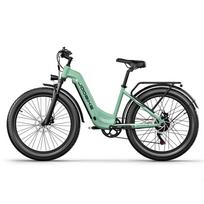 JOOBIKE JOO1 Elektrinis dviratis 48V 17.5AH 1000W Bešepetėlis variklis Hidraulinis stabdys Daugiafunkcis elektrinis dviratis 26*3.0  Stori ratai Elektrinis dviratis JOO1 1000W 48V17.5AH žalia