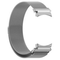 20 mm Milanese kilpinė apyrankė skirta Samsung Galaxy Watch 6/5/4 Greitai atsegama apyrankės apyrankė skirta Galaxy Watch 6 Classic 43 mm 47 mm sidabras