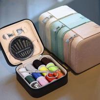 Nešiojamas daugiafunkcinis siuvimo rinkinys: Adata ir siūlų laikymo krepšys bendrabučiams Light Green (Empty Box)