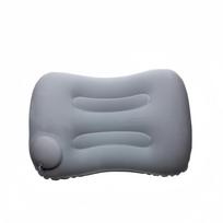 Portable Inflatable Backrest and Neck Support Travel Pillow for Adults gray