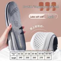 Genuine Leather Super Soft Shock-Absorbing Odor-Resistant Insole for Men & Women - Pain Relief & Sweat Absorption 43-44 juoda