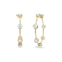 Swarovski Constella Minimalistinis Elegantiškas Lengvi Prabangūs Auskarai Moteriški Auskarai Auksiniai Balti 5622722 Box (Random Color)