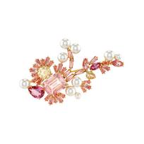 Swarovski vyšnios žiedo formos sagė Moteriški aksesuarai Rožinė 5688478 F,Pink