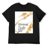 Kintsugi Classic T-Shirt anime shirt oversizeds kawaii clothes luxury t-shirt mens tall t shirts S juoda