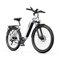 OT05 Baltas/Pilkas/Mėlynas 250W Variklis, 36V 18.2AH Baterija, Shimano 7 Pavarų, 27.5*2.25 Colio Padangos, Maksimalus Greitis 25KM/H Elektrinis Dviratis balta