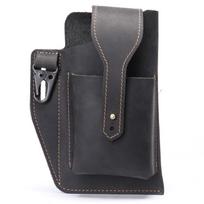Vyriškas krepšys Vyriškas mobilusis telefonas „Fanny Pack“ Naujas dėvimas diržas, odinis mobiliojo telefono krepšys „Sports Tactical Fanny Pack“ vyrams One Size juoda