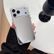iPhone 17/15 Pro Max/13/11 Four-Corner Airbag Anti-Fall Case with Large Hole & Mirror Design iPhone XR