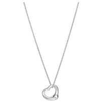 Tiffany & Co. Elsa Peretti® Atviros širdies pakabukas Mažas 925 sidabro grandinėlė Moteriška grandinėlė 10660092 Box+Shopping Bag