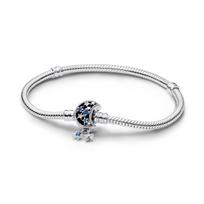 Pandora Šviečiantis dizainas 925 sidabro stiklo kubinio cirkonio apyrankė Unisex apyrankė 592819C01 Box,16