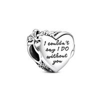 Pandora Bridesmaid Heart Charm Unisex Charm 799146C00 Silver