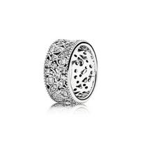 Pandora atviruko rašto 925 sidabro žiedas Moteriški žiedai 190965CZ 50