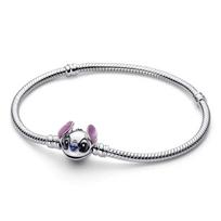 Pandora Dygsnio Krašto Dizaino 925 Sidabro Apyrankė Moteriška apyrankė 593738C01 Box,17 gray