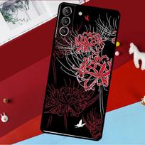Lycoris Radiata Gėlės Dėklas Samsung Galaxy S25 S24 S21 S22 S23 Ultra S9 S10 Plus S20 FE S25 FE Telefonui Galaxy S23Ultra