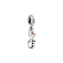 Pandora Disney Ledinė Šalis Olafas Pakabukas Moteriškas Pakabukas Sidabrinis 798455C01 Box,Silver