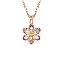 Swarovski Idyllia Gėlės Pakabukas Karoliai Moteriški karoliai Rožinio Aukso 5722102 Box (Random Color)