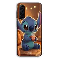 Dėklas Samsung Galaxy A57, mielas Stitch, kavos Maniacase juoda