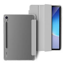 Su dėklu pieštukui Samsung Galaxy Tab S10 lite S11 dangtelis Galaxy Tab S7 S9 FE S8 plus 12.4 13.1 S9 10.9 A11 A9 +11 8.7 Tab A9 8.7 inch pilka spalva