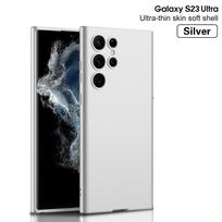Skirtas Samsung Galaxy S23 S22 S21 Ultra Plus dėklui, odai nekenksmingas matinis minkštas silikoninis šoninio rašiklio lizdas, atsparus smūgiams, galinis dangtelis For Galaxy S23&Case Only (no pen)