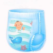 Taotao Xiaoding Kūdikių maudymosi sauskelnės - Nepralaidžios vienkartinės maudymosi kelnaitės M (6-11kg)