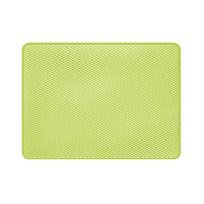 Extra Large Double Layer Cat Litter Mat: Anti-Tracking, Leak-Proof, Anti-Splatter Sand Control Mat 30*30cm žalia