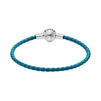 Pandora kriauklių pynimo rašto universalus 925 sidabro apyrankė Moteriška apyrankė 598951C01_SINGLE Box,17.5